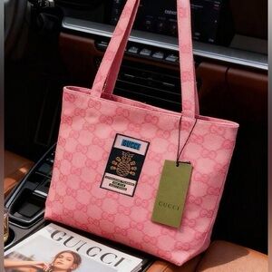 Gucci GG pink tote bag